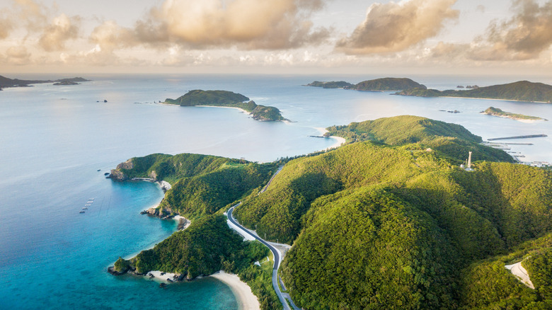 Aerial view of Okinawa