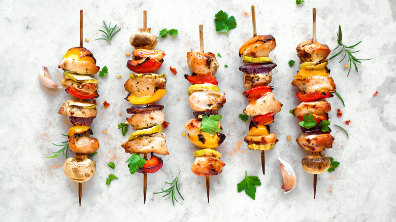 chicken kabobs