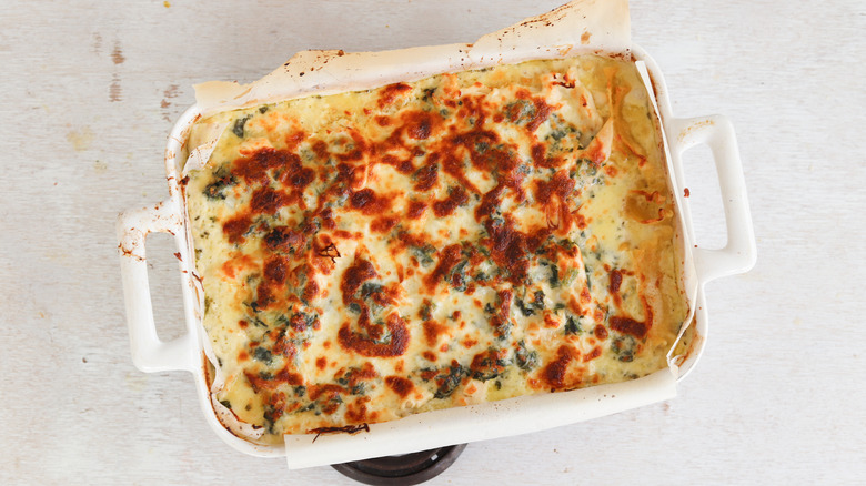 spinach and chicken lasagna