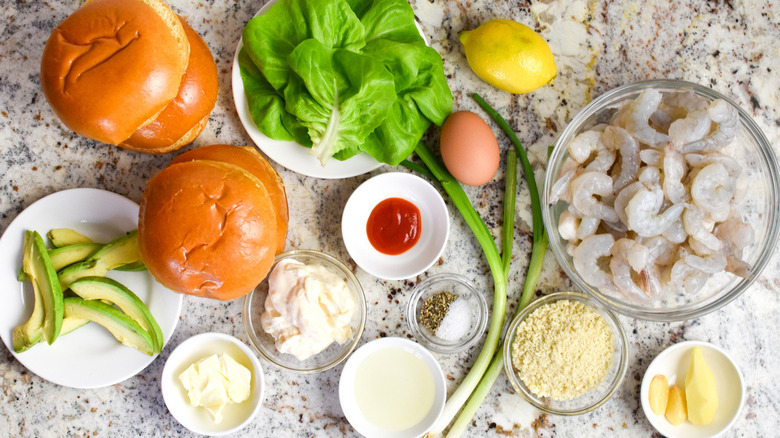 shrimp burger ingredients