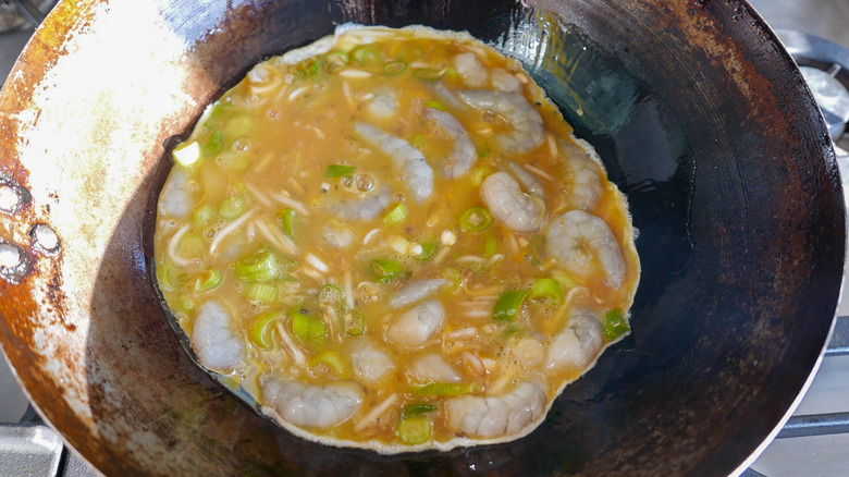 cooking shrimp egg foo young