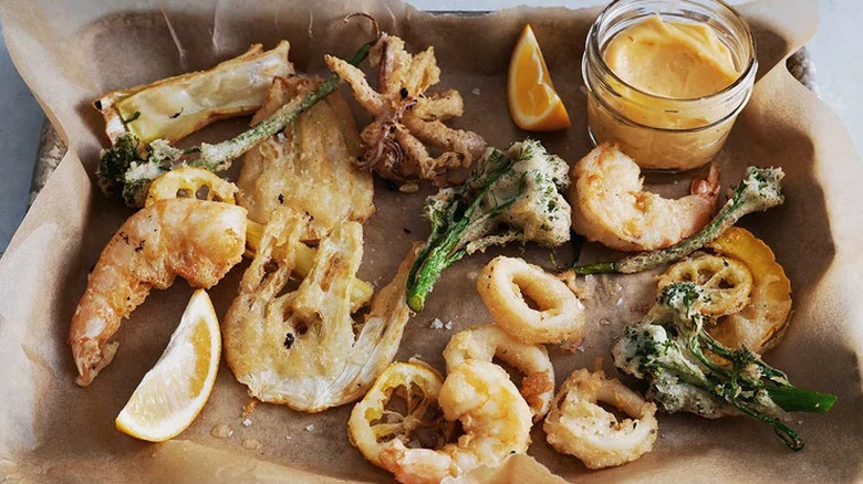 Fritto misto with aioli