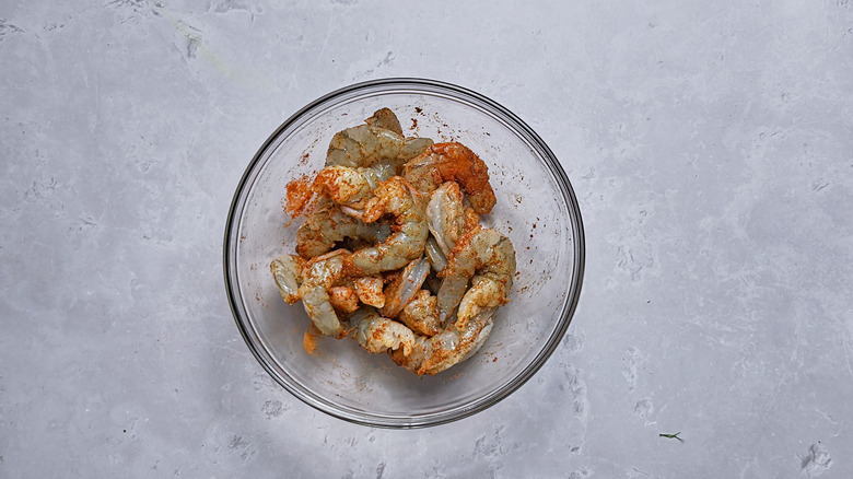 seasoned shrimp in a bowl