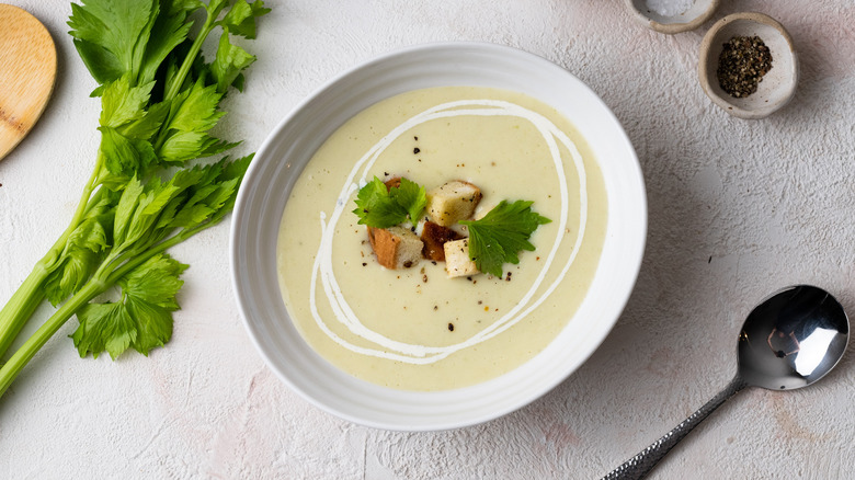 Silky Cream Of Celery Soup Recipe