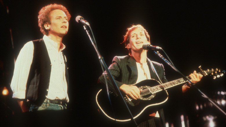 Simon and Garfunkel performing together