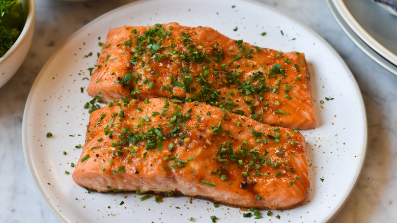 baked salmon with honey and citrus