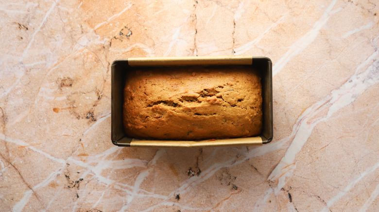 Baked date malt loaf