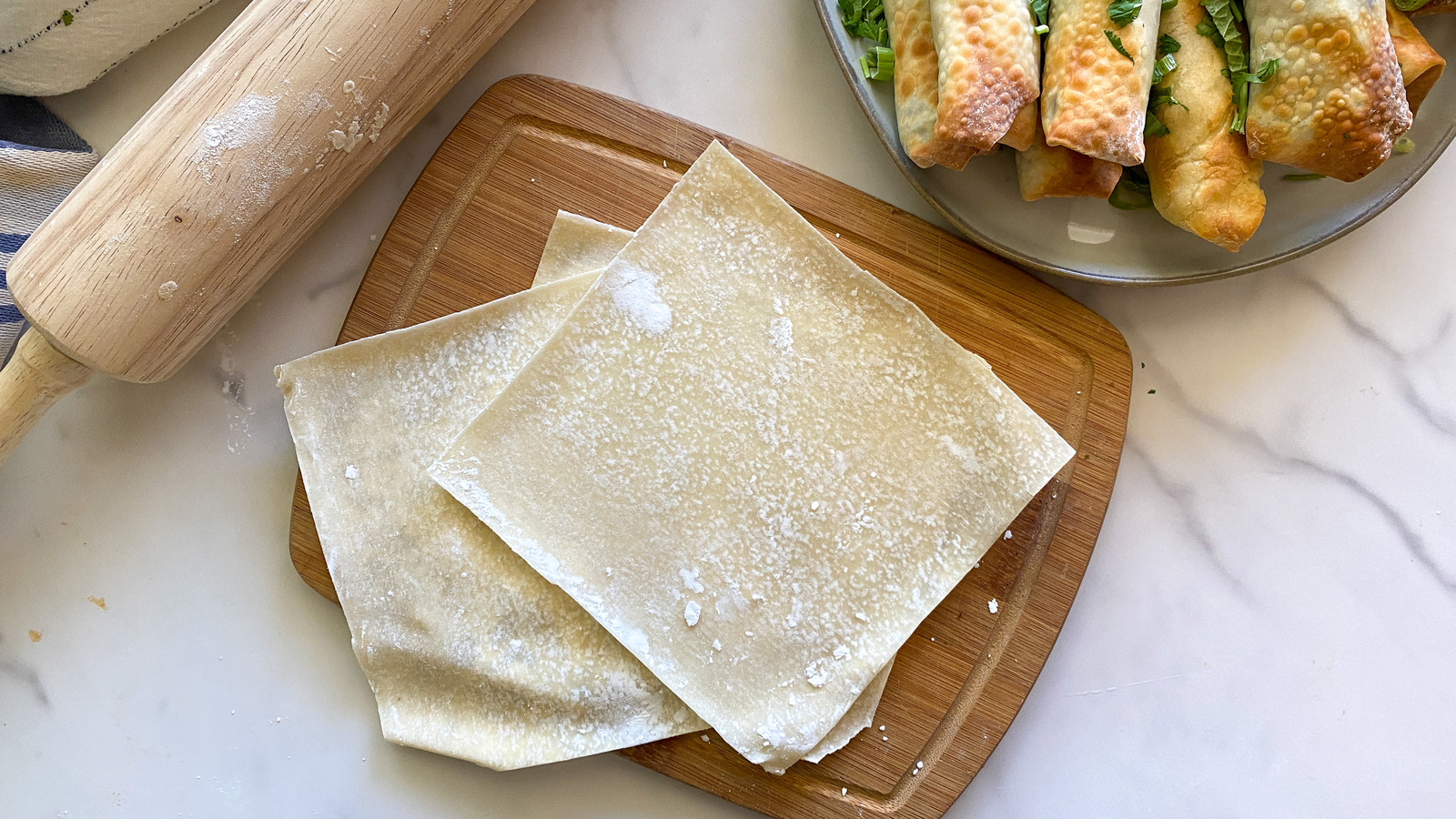 Perfect Homemade Spring Roll Wrappers / Sheets