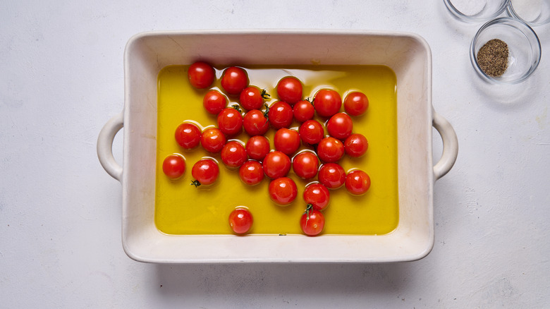 tomatoes in olive oil