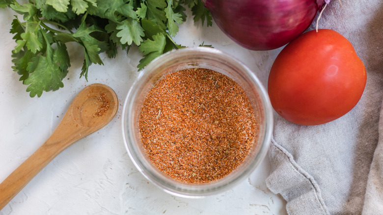 fajita seasoning in jar