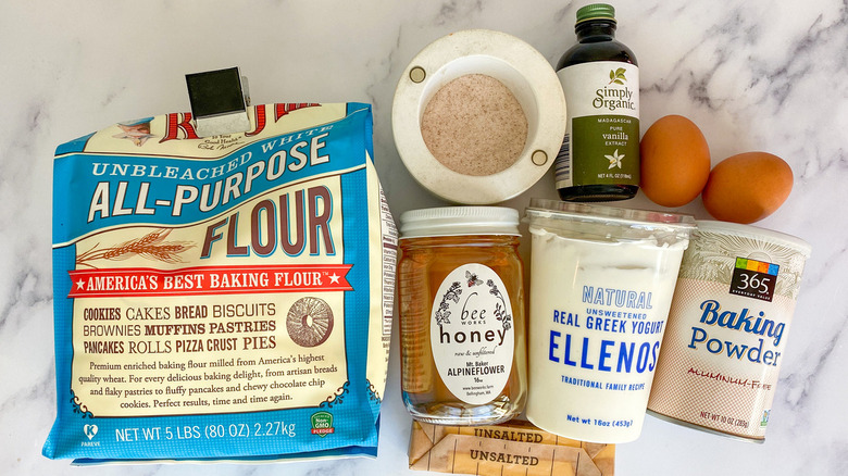 photo of honey cake ingredients