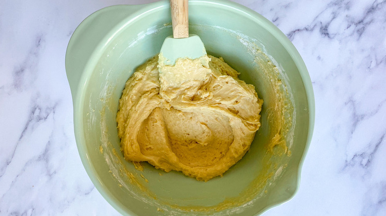 photo of honey cake batter