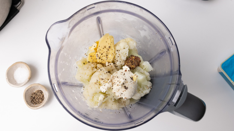 cauliflower in a blender 