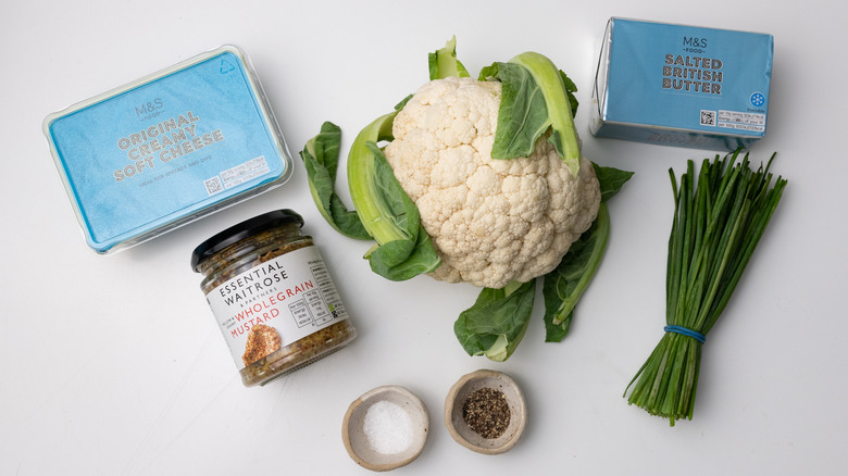 ingredients for mashed cauliflower