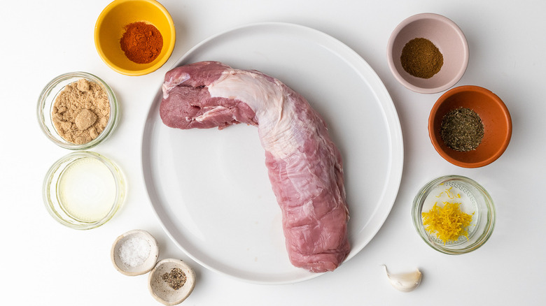 ingredients for roast pork tenderloin 