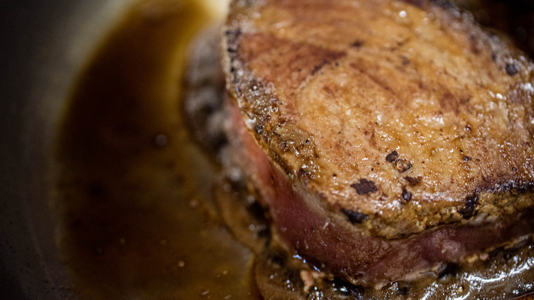 ahi tuna steaks in pan