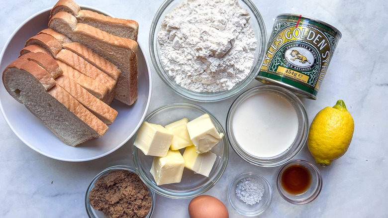 ingredients for treacle tart