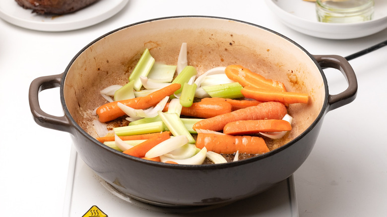 Vegetables in a pan