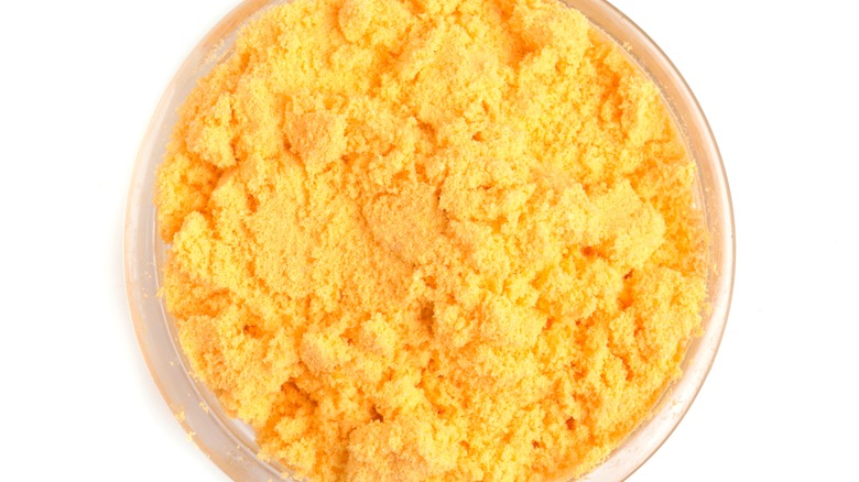 Overhead shot of nutritional yeast