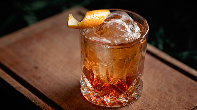 Old fashioned cocktail