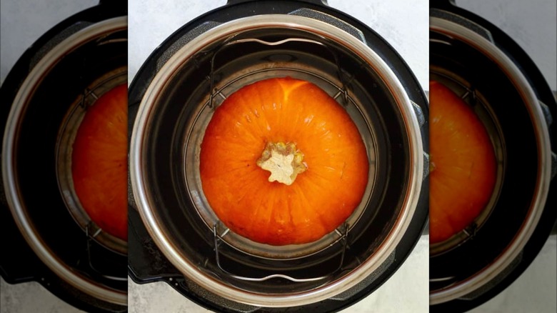 top down whole pumpkin in instant pot