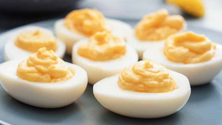 plain deviled eggs