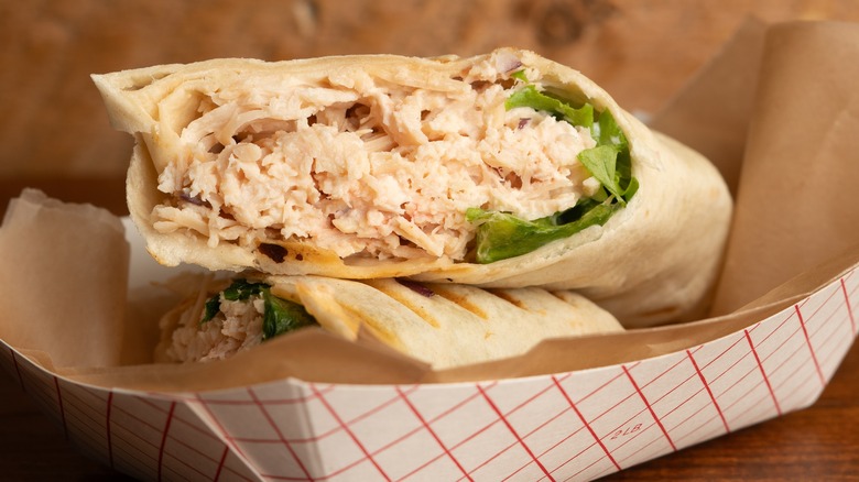 chicken salad wrap