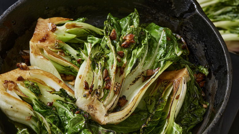 braised bok choy