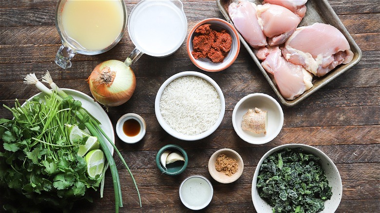 ingredients on a table