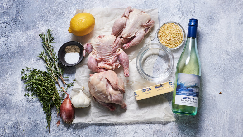 ingredients on a table