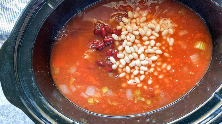 beans in minestrone soup