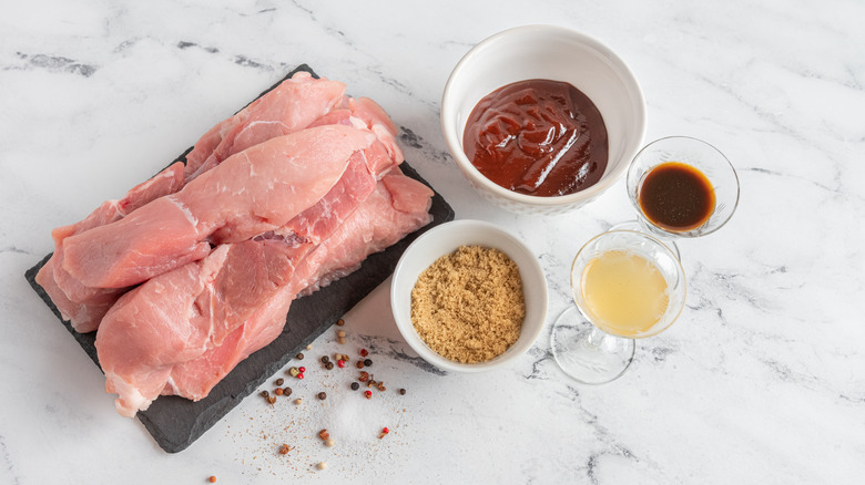 ingredients for smoked pork ribs