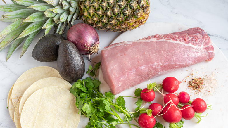 ingredients for smoked pork tacos