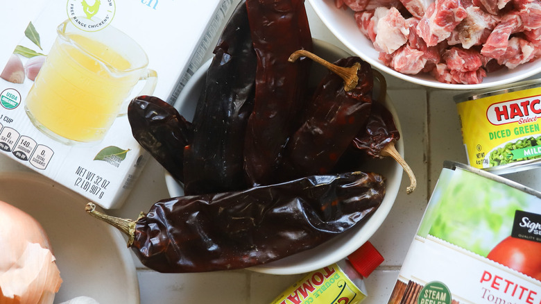 Bowl of dried chiles