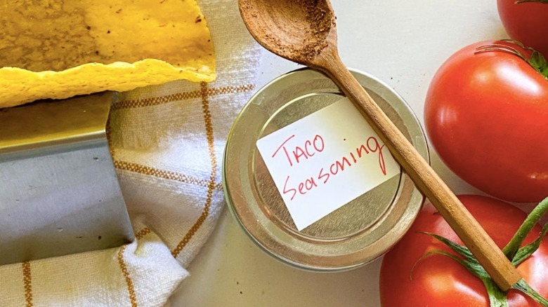 taco seasoning in jar