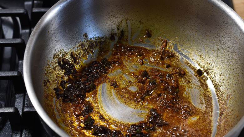 seasoned chili butter in pot