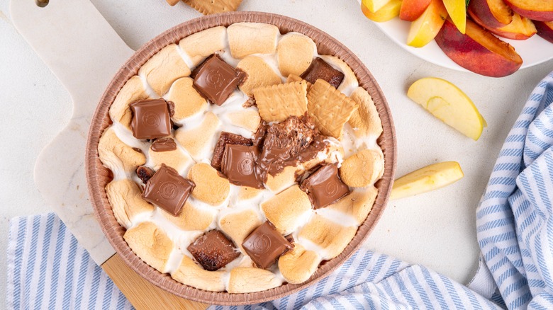 air fryer s'mores dip