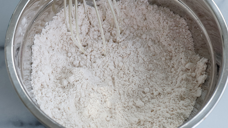 flour mixture in bowl