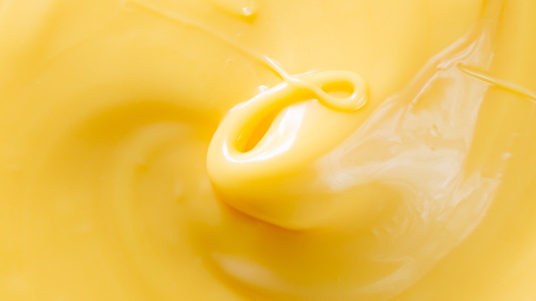 A swirl of softened butter