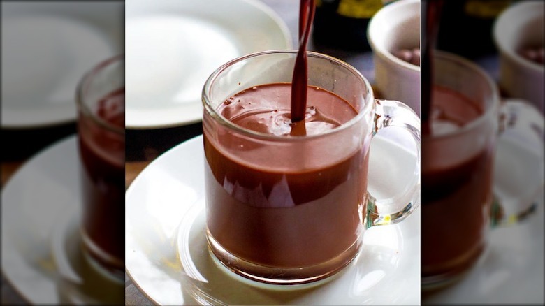 Red wine hot chocolate