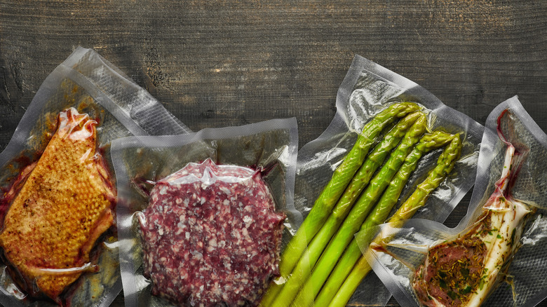 sous vide cooking in bags