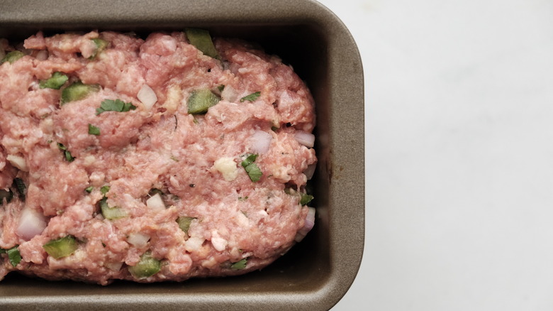 southern meatloaf in mold 