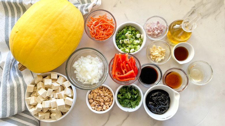 spaghetti squash pad Thai ingredients