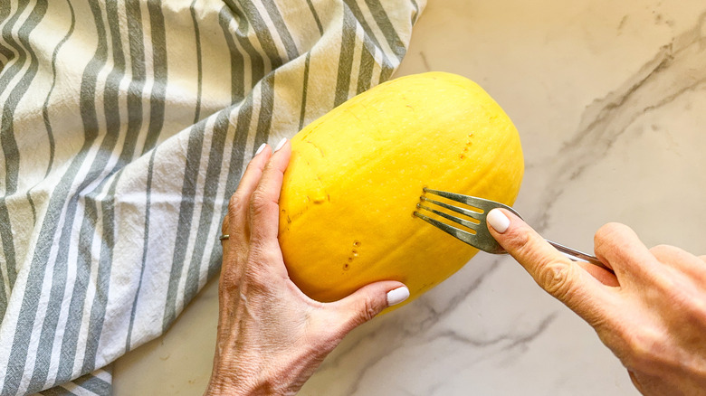 poking squash