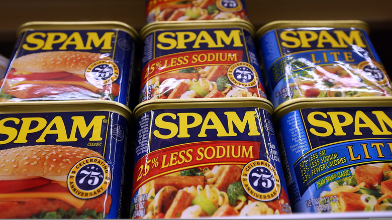spam cans lined up