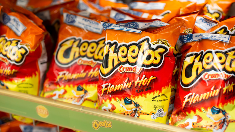 flamin hot cheetos on grocery shelves