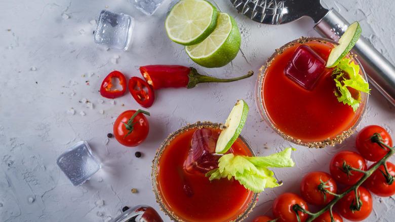 Bloody Mary ingredients 