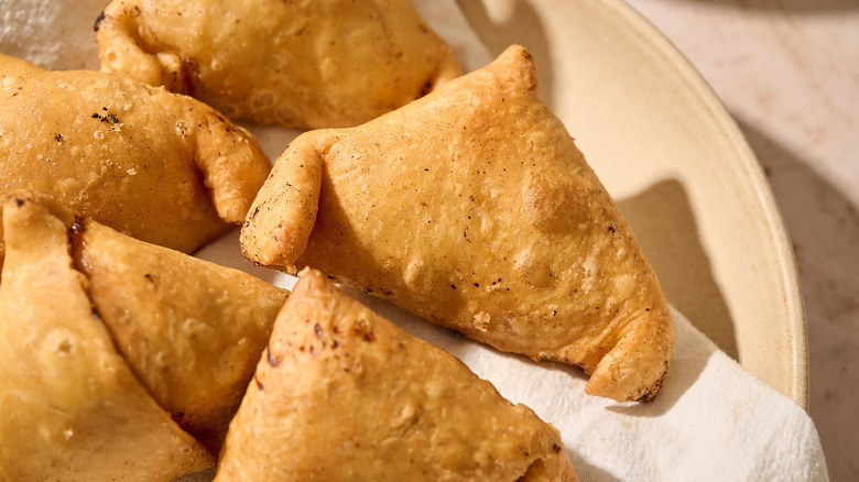 samosa on a plate