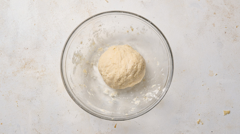 forming dough into a ball