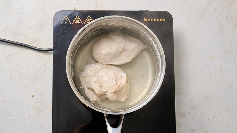 boiling chicken until tender